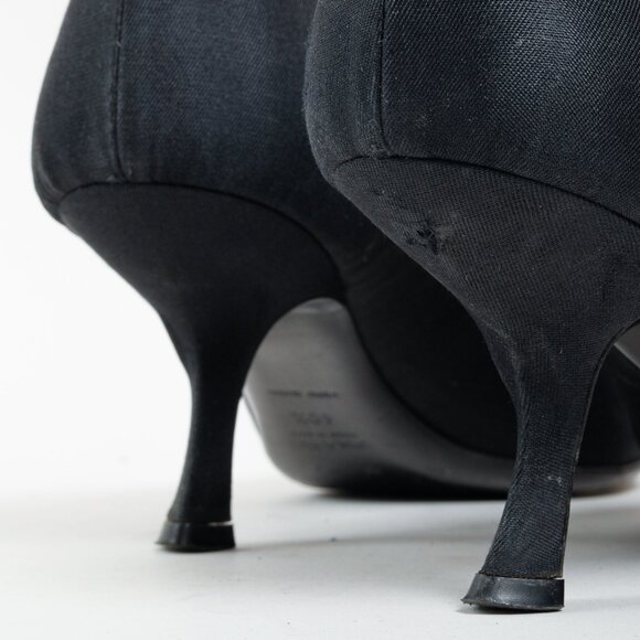Prada Black Embellished Comma Kitten Heel Pump - Picture 11 of 12